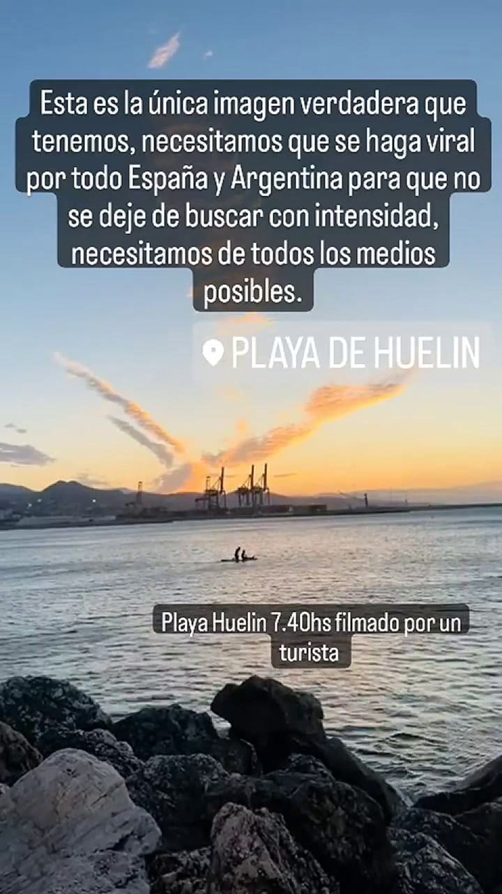 Así entraban al mar los dos argentinos desaparecidos en el mar de Málaga