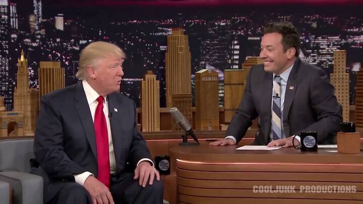 Jimmy Fallon despeina a Donald Trump - Fuente: Youtube