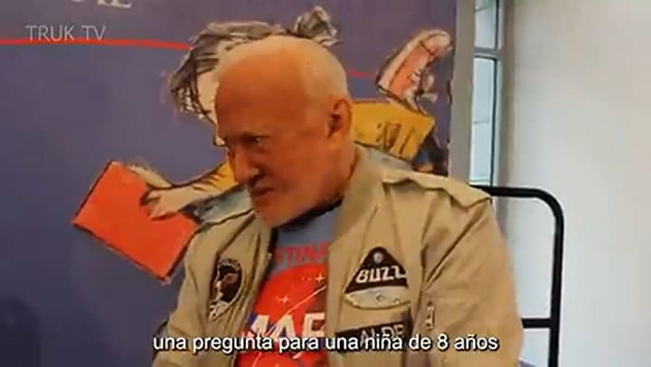 Buzz Aldrin le admitió a una niña de 8 años que la NASA nunca fue a la Luna
