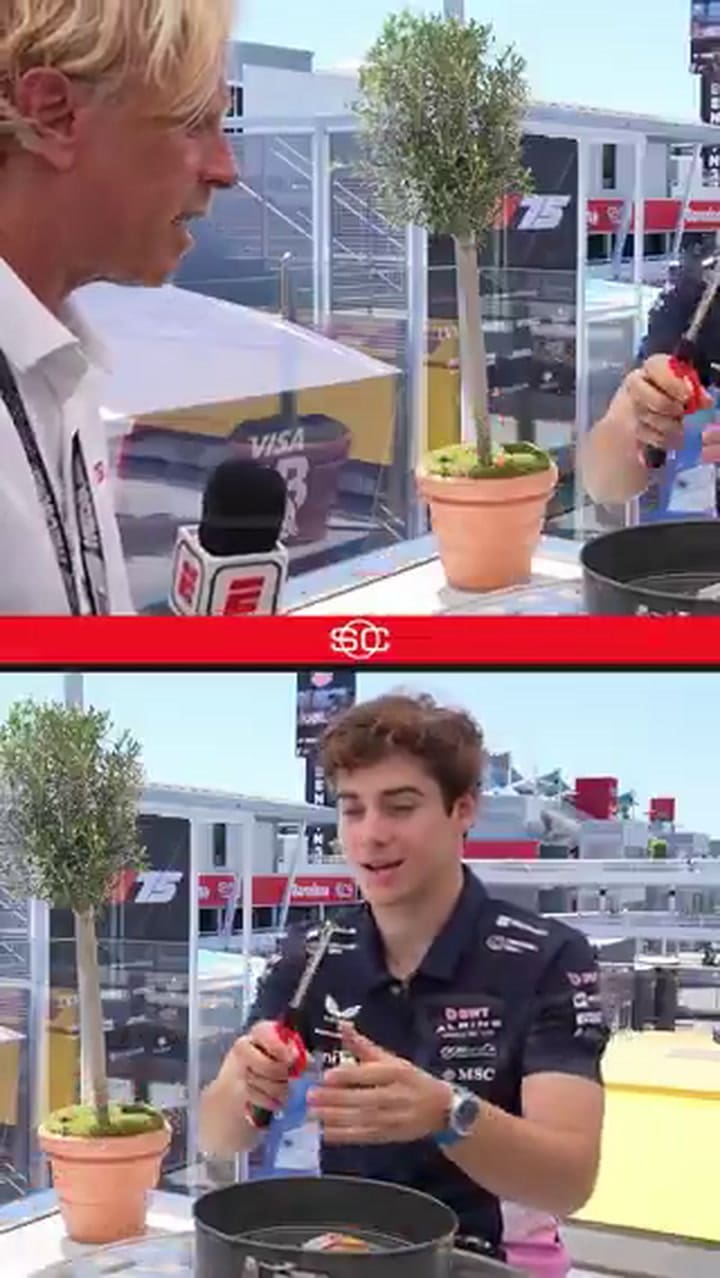 Franco Colapinto fue sorprendido con algunos regalos de Juan Fossaroli