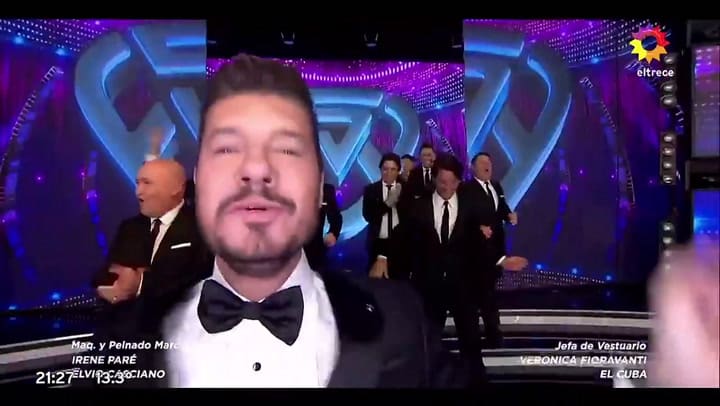Entrada de Marcelo Tinelli en el primer programa de 'la academia'