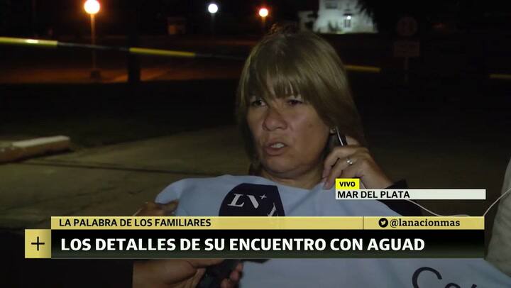 Los familiares de los tripulantes del ARA San Juan le pidieron a Aguad ayuda económica