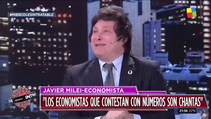 El cruce entre Santillán y Milei en "Intratables"