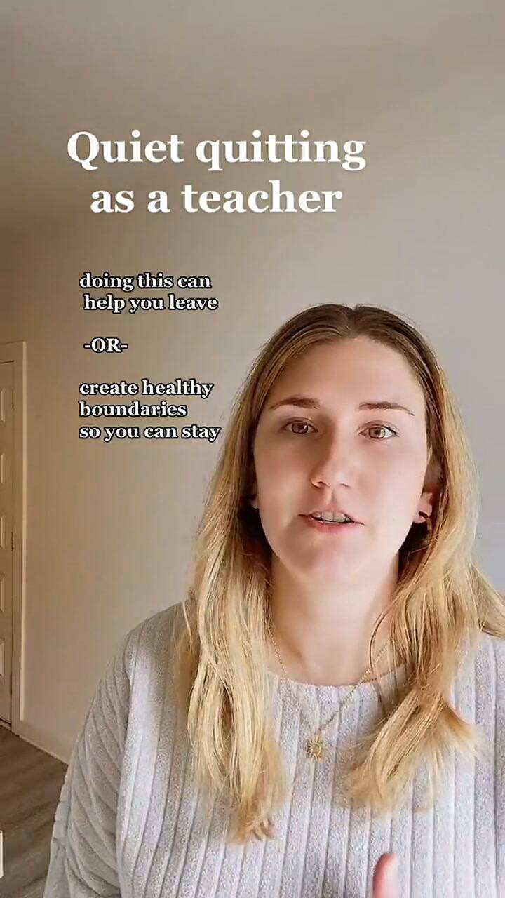 Una profesora sugiere cómo conseguir mejores condiciones laborales a través del 'quite quitting'