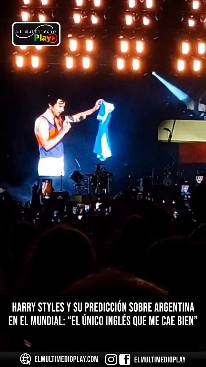 Harry Styles vaticinó una final entre Argentina e Inglaterra y reveló qué hará con la camiseta albic