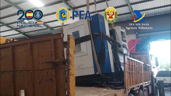 Las imágenes del secuestro de 510 kilos de cocaína