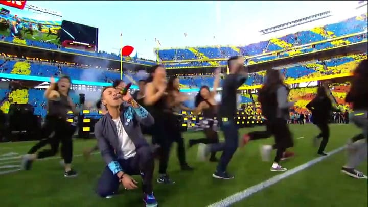 Bruno Mars con Coldplay y Beyoncé