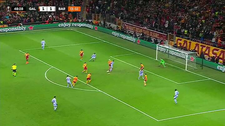 Europa League: Barcelona perdía ante Galatasaray, remontó y pasó a los cuartos de final