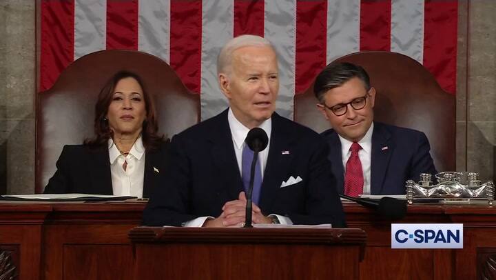 Joe Biden fue abucheado en el Congreso cuando se pronunció sobre el acuerdo de inmigración bipartidista
