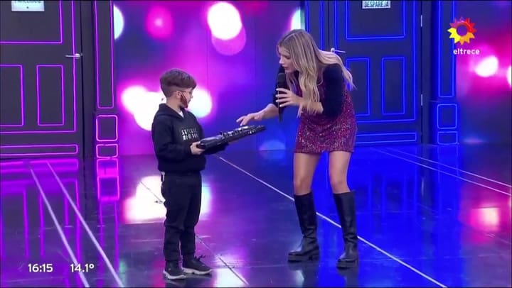 Tiene 5 años, fue a Bienvenidos a bordo y y le puso los puntos a Laurita Fernández