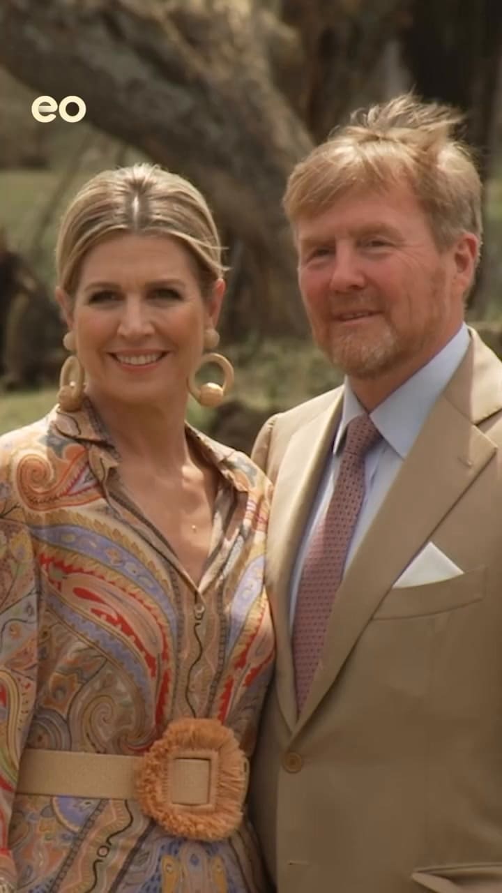 El rey Guillermo Alejandro y la reina Máxima se encontraron con jirafas y cebras en Kenia