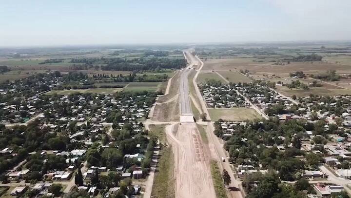 La extensión del Camino del Buen Ayre, desde un drone