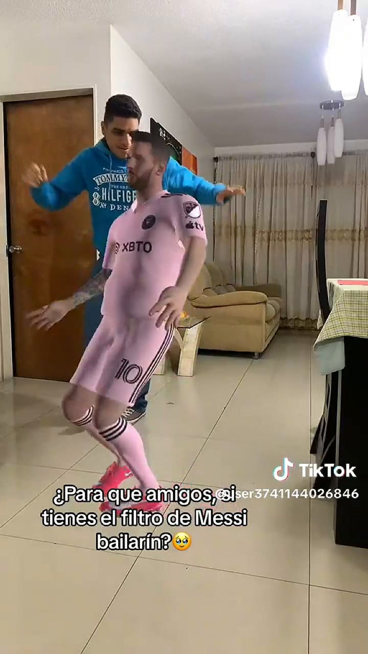 El filtro de Messi que se viralizó