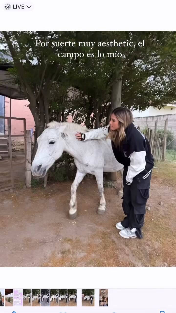 Julieta Poggio fue golpeada por un caballo