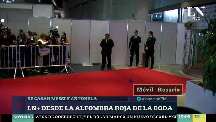 Qué se pudo ver en el inicio del casamiento de Messi y Roccuzzo