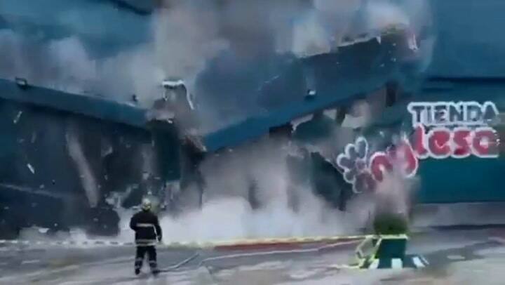 Se incendió un sector de Tienda Inglesa en Punta del Este