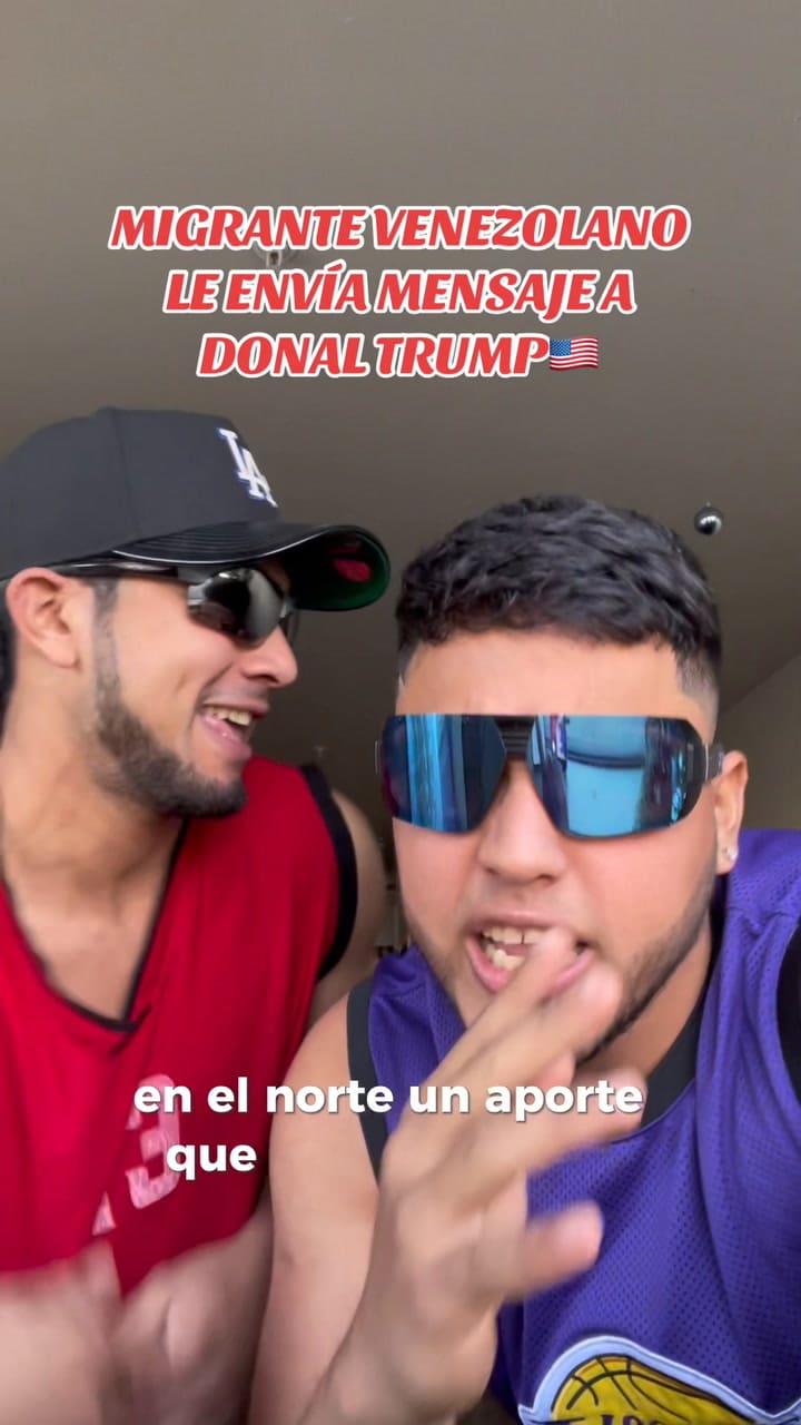 Son migrantes venezolanos y le hicieron un rap a Donald Trump para pedir que no los deporte:"Solo quiero papeles"