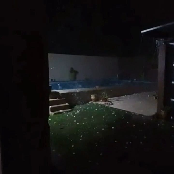 Fuerte temporal en Villa Mercedes