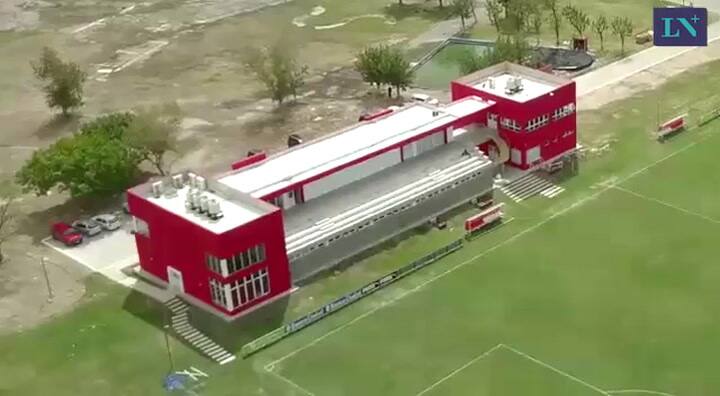 El predio de Villa Dominico de Independiente, desde un dron