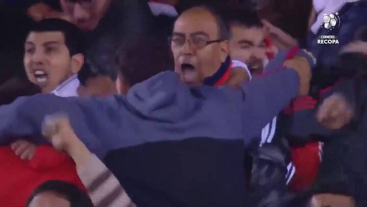 Pratto puso el 2-0 con un golazo - Fuente: Recopa Sudamericana