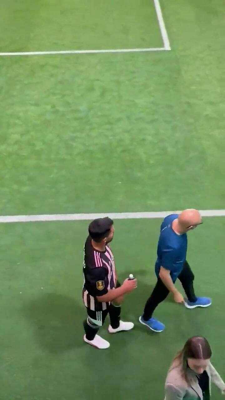 Kun Agüero salió lesionado del último partido de la Kings League