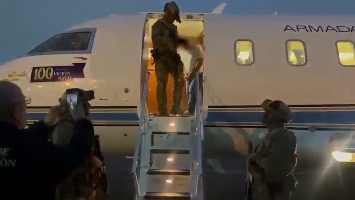 Se difundió un video en el se muestra a "El Jardinero" siendo trasladado por autoridades mexicanas