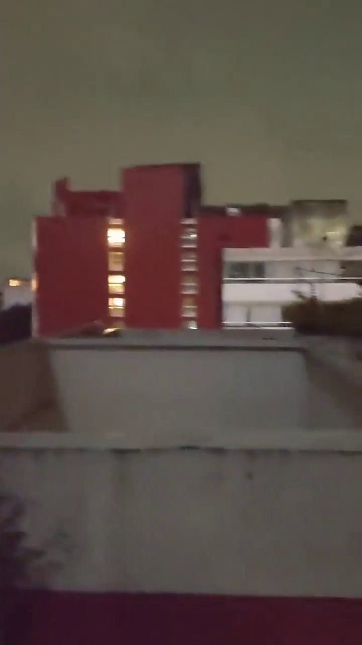 Así se percibió el sismo en la Ciudad de México esta noche