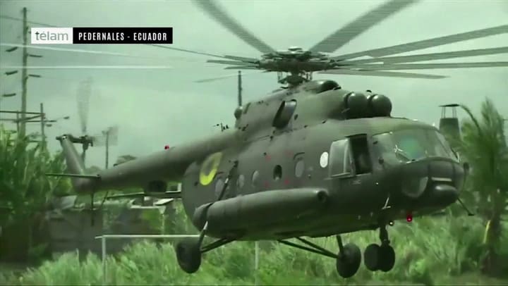 Recorrido por las zonas más devastadas de Ecuador