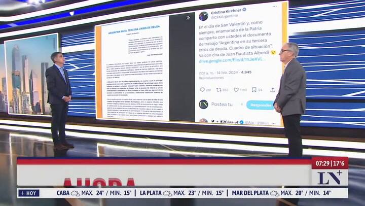 Cristina Kirchner lanzó duras críticas a la gestión de Milei en un texto de 33 páginas