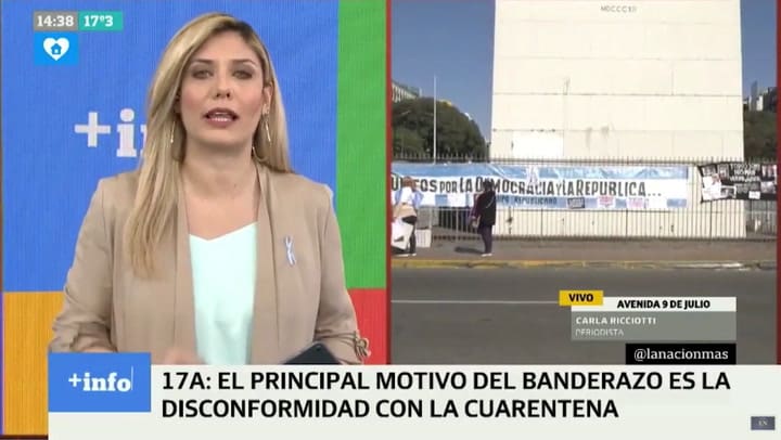 Las primeras mujeres en llegar al Banderazo