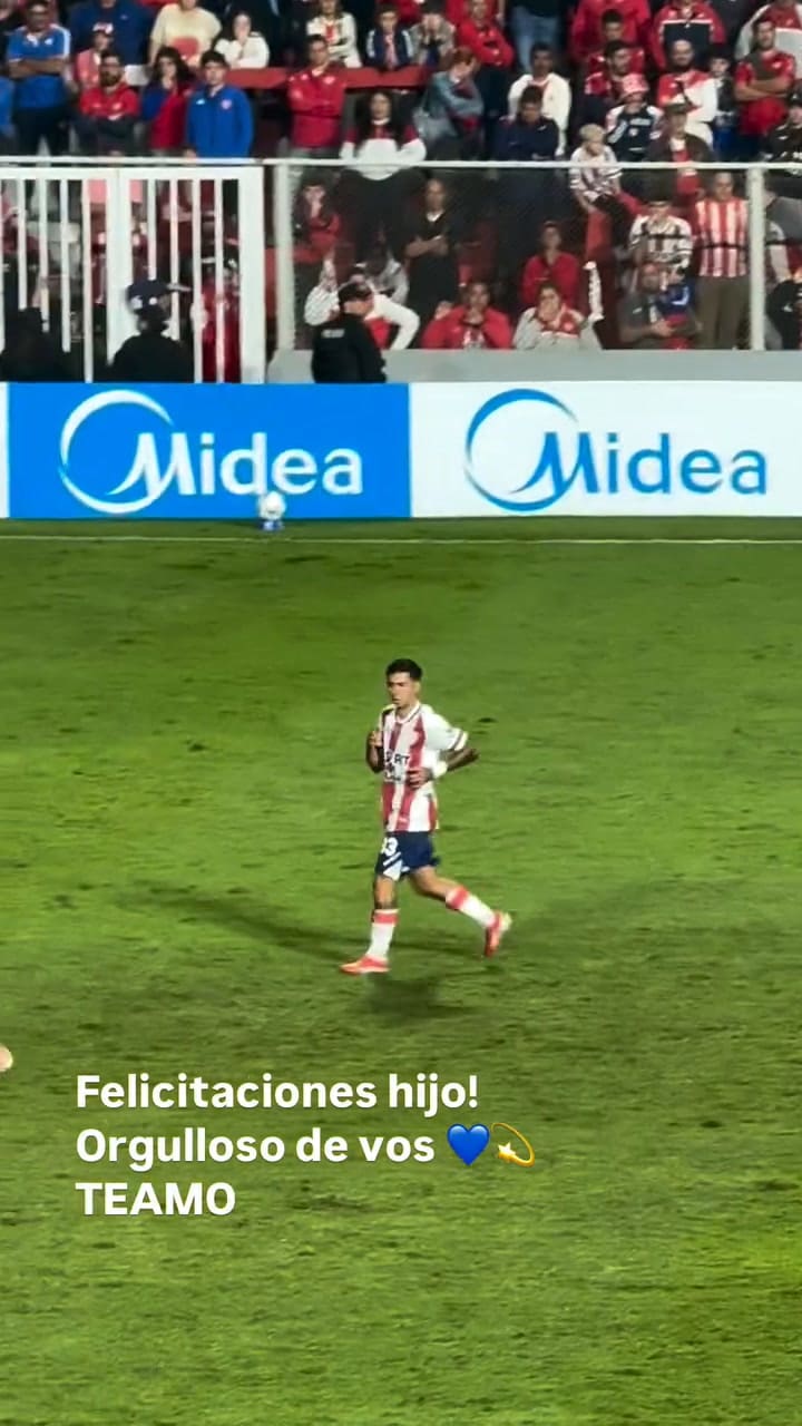 El Pocho Lavezzi y su emoción ante el debut en Primera de su hijo Tomás