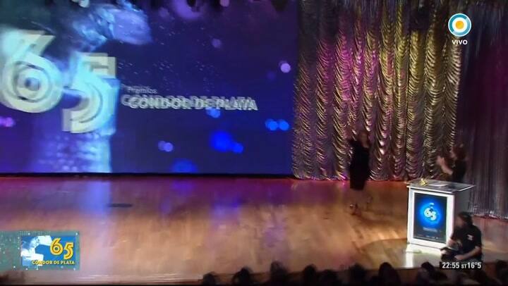 Ana María Picchio, emocionada por el homenaje en los premios Cóndor