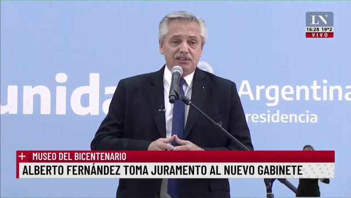 Alberto Fernández: 'Fueron los dos peores años de nuestras vidas'