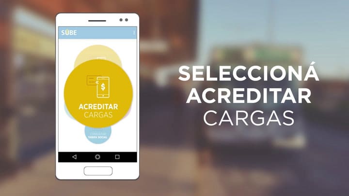 Cómo cargar la SUBE con el celular - Fuente: Tarjeta SUBE