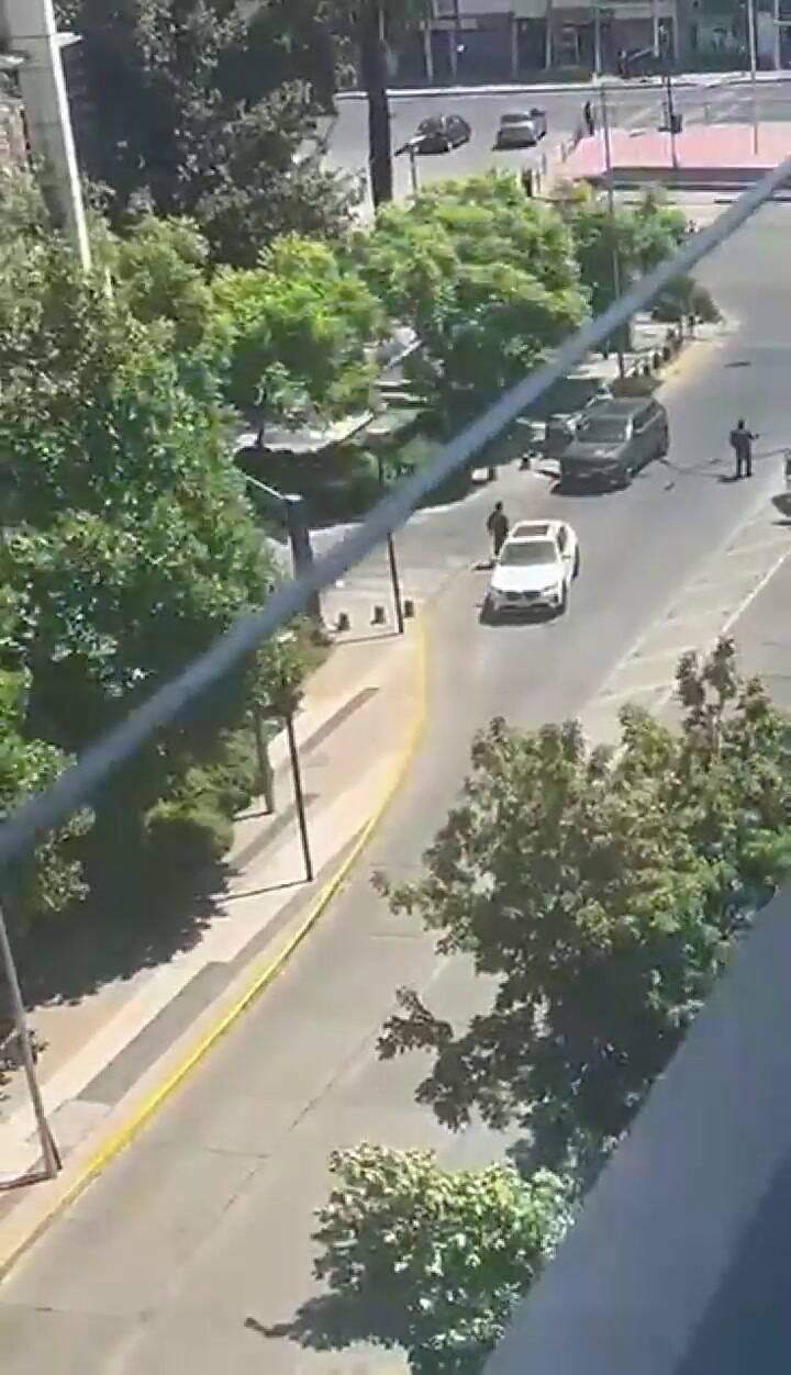 Feroz balacera en un shopping de Chile