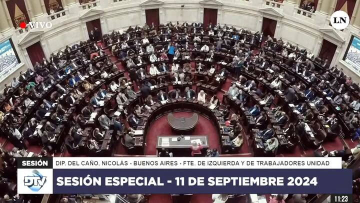 El cruce entre Nicolás Del Caño y Martín Menem antes de comenzar la sesión especial en Diputados