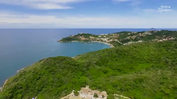 La vista de Búzios desde el drone