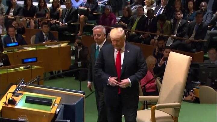 Trump deplora en la ONU 'una tragedia humana' en Venezuela - Fuente: AFP