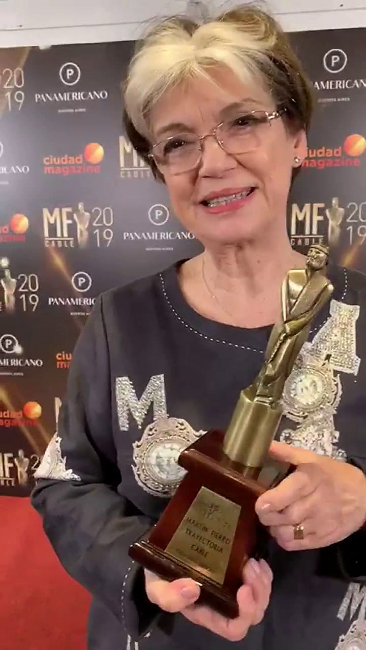 Canela, con su Martín Fierro, en diálogo con LN