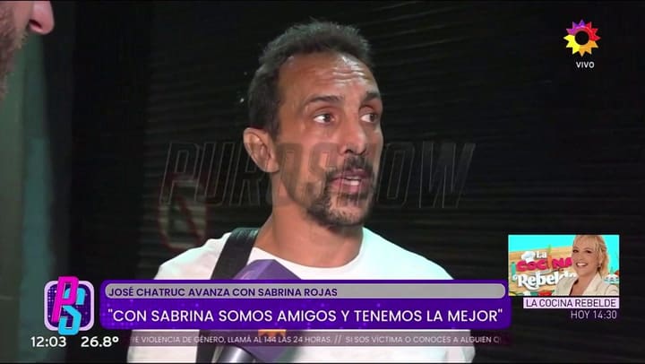 José Chatruc habló sobre su romance con Sabrina Rojas