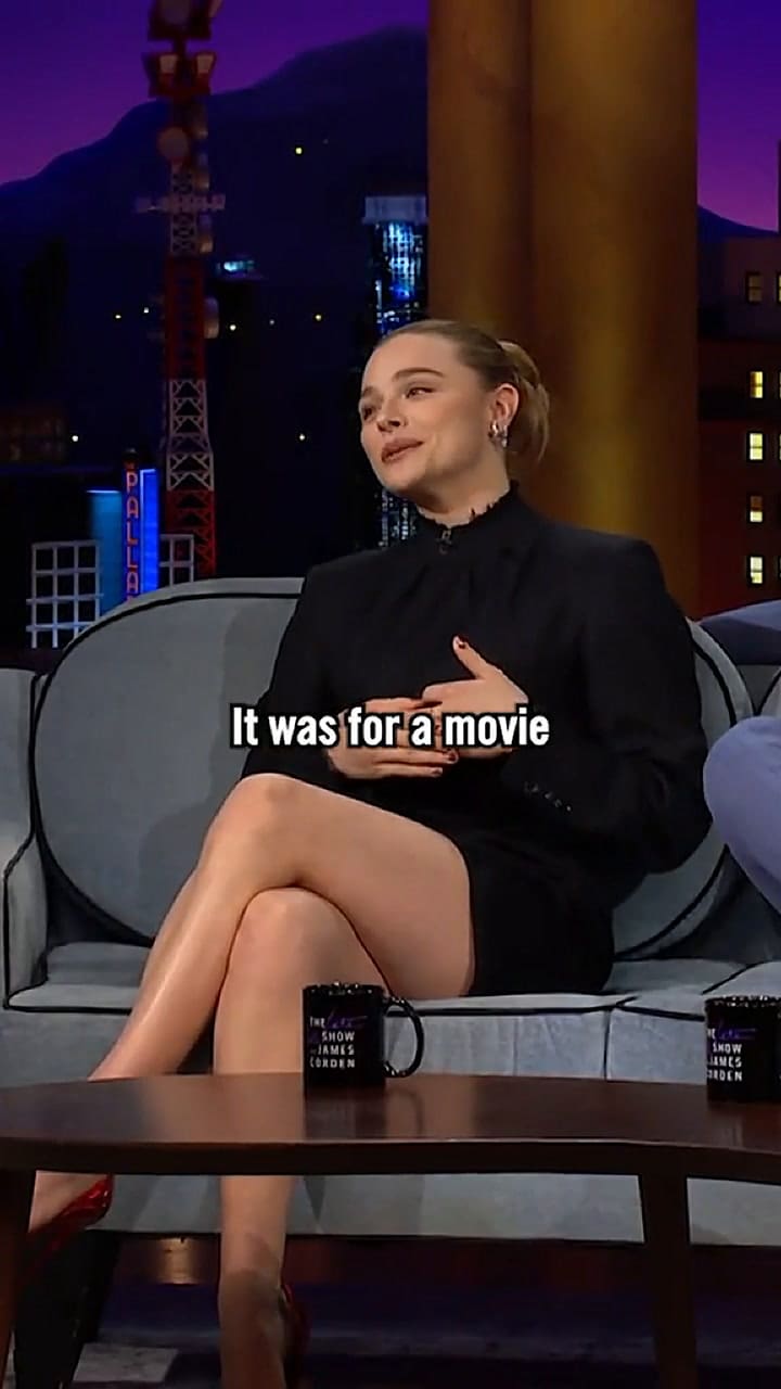 Chloë Grace Moretz fue invitada al show de James Corden