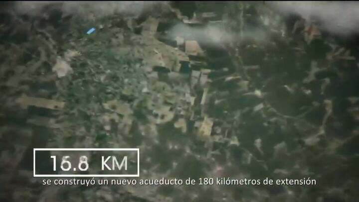 El presidente inauguró el acueducto Simbolar