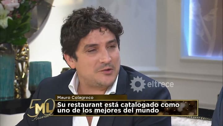 La historia de Mauro Colagreco en su visita en 2018 a Mirtha Legrand. Fuente:Youtube