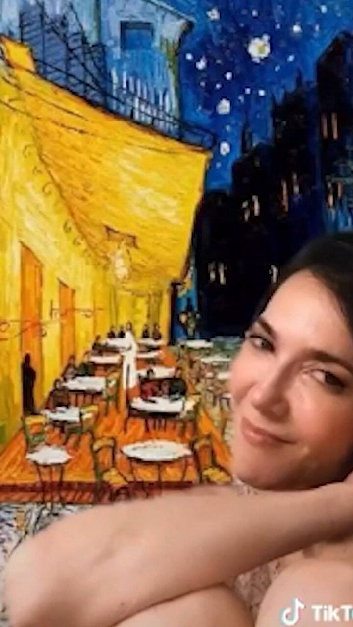 El insólito video de Cristina Pérez por la cuarentena - Fuente: TikTok