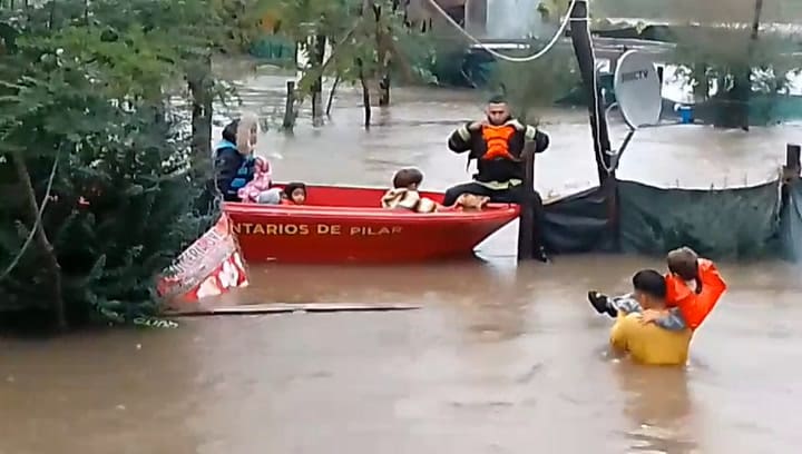 inundación2 barrio río luján pilar