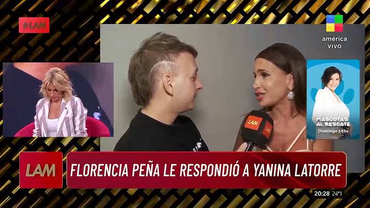 Flor Pena le respondio a Yanina Latorre