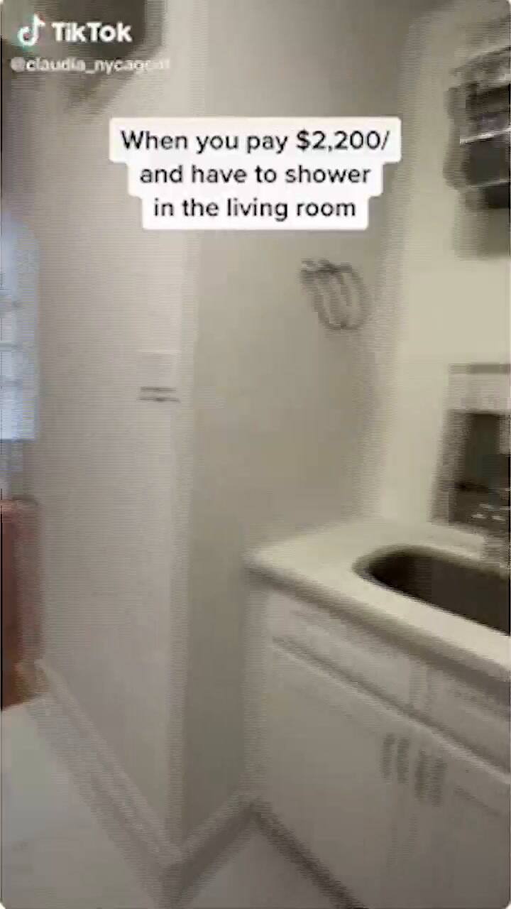 Cobran 2.000 dólares por un departamento en Nueva York con ducha en el living