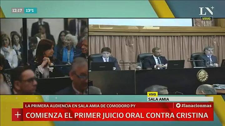 El comienzo de la lectura de las acusaciones