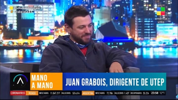 Juan Grabois en Animales Sueltos viernes 3 de julio de 2020 - Fuente: América TV
