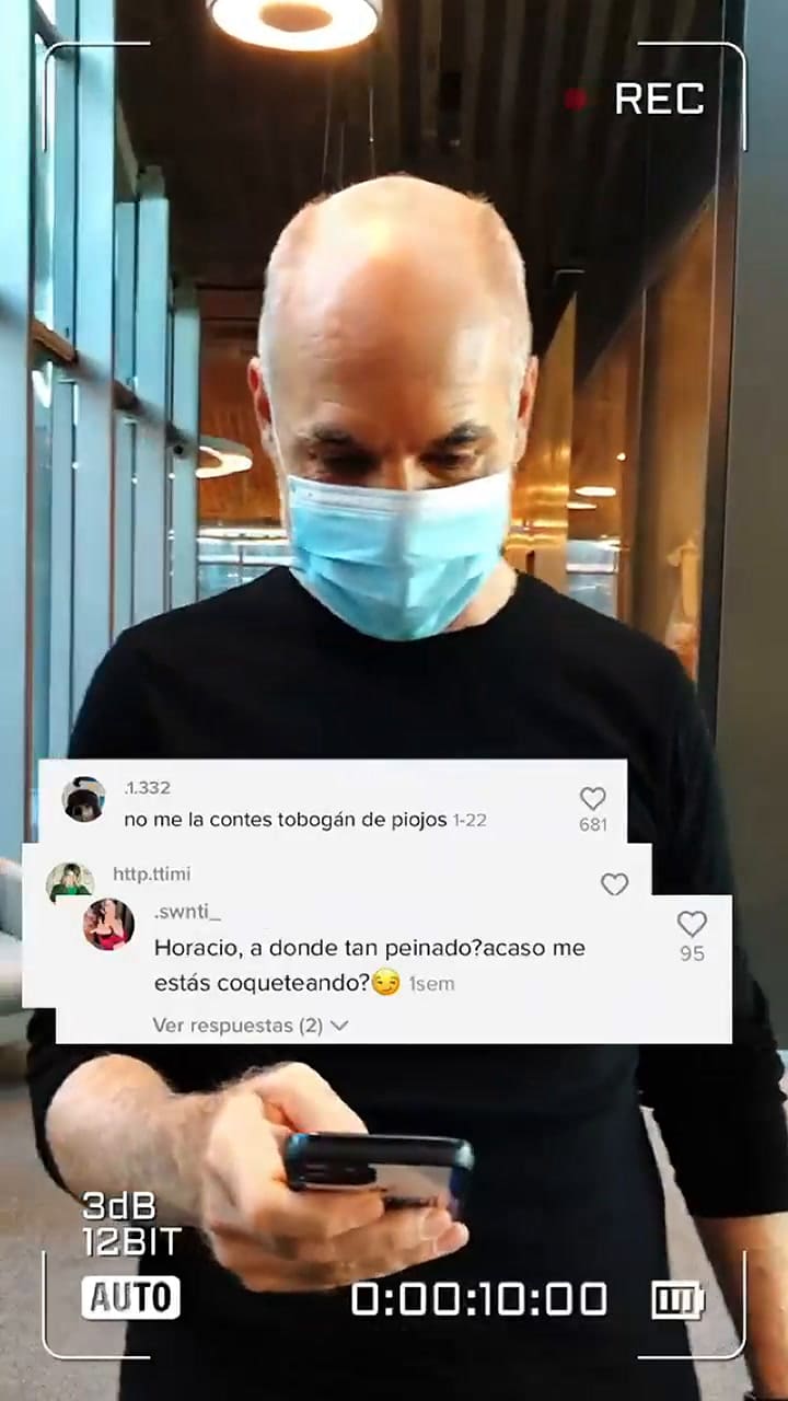 Horacio Rodríguez Larreta mostró las agresiones que recibe por su calvicie